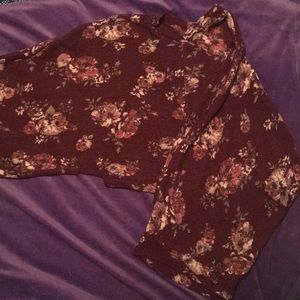 Long sleeve cropped shirt